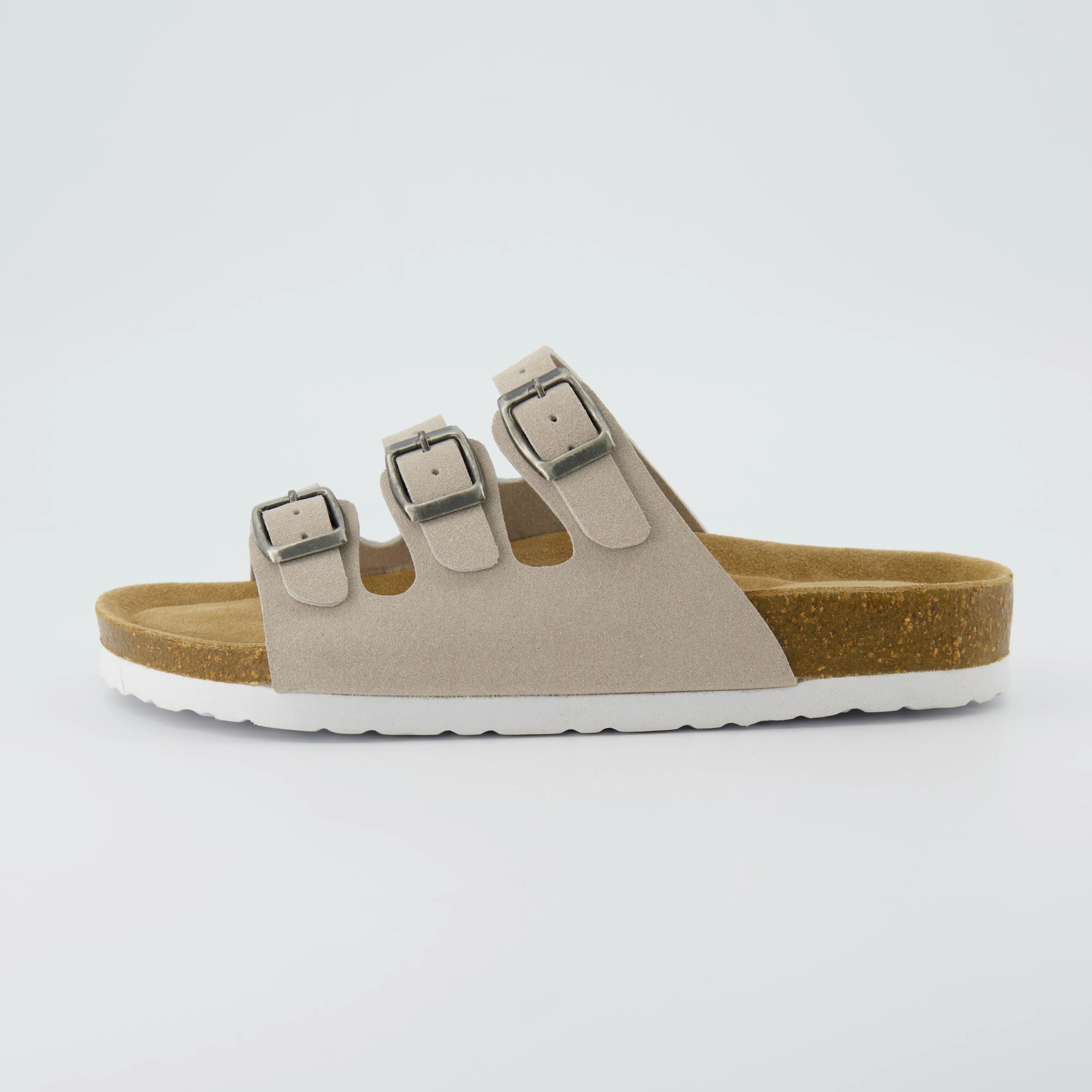 Lela Cork Footbed Sandal Suedes